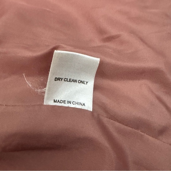 FARROW Teddy Sherpa Sweater Cardigan Coat Pink Rose Brown Tan Size M - Picture 10 of 13